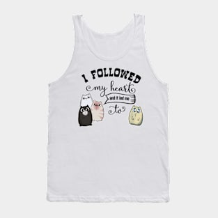 Followed my Heart lead me to Cute Cat Tank Top